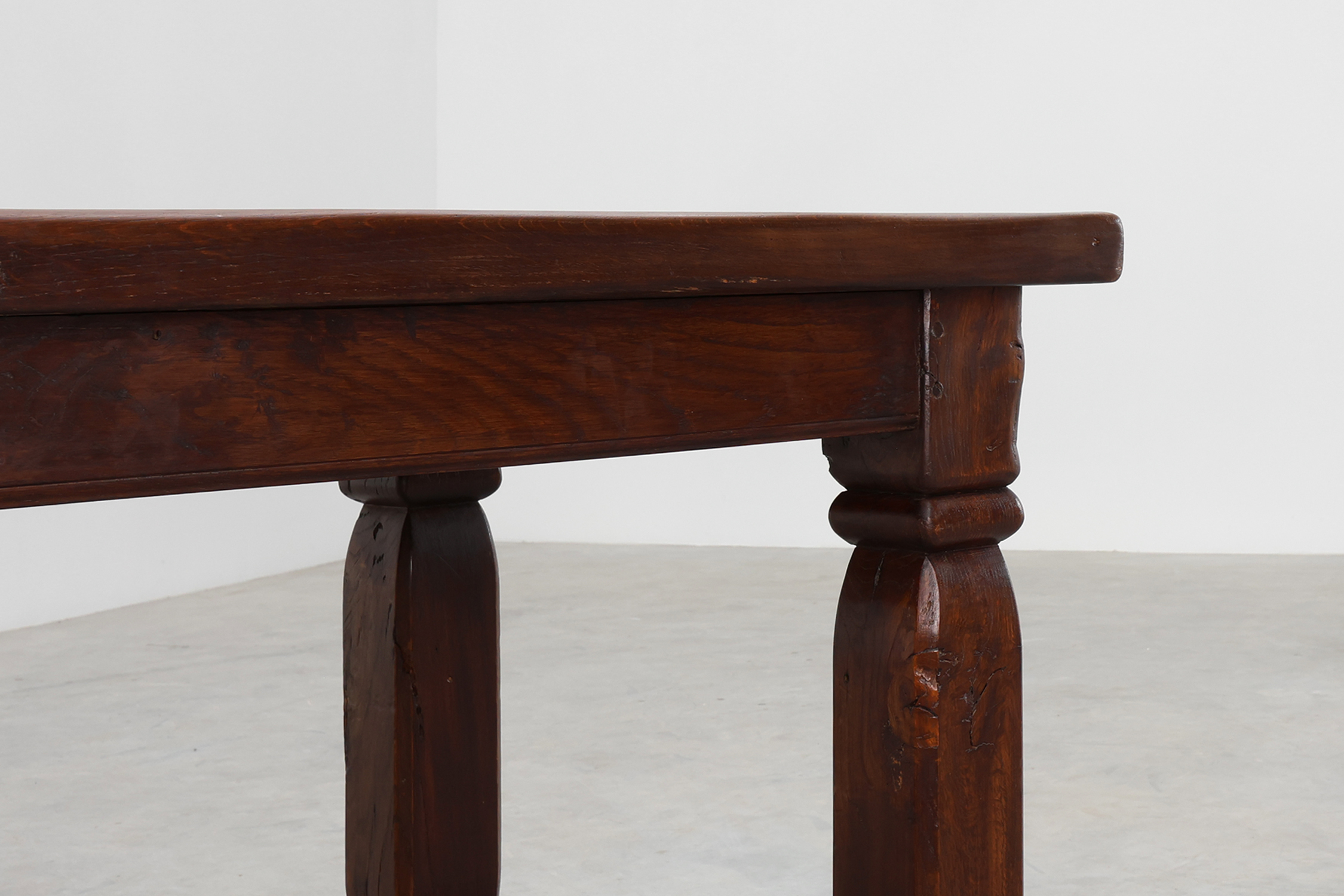 Large French Provincial rustic Oak Table, ca. 1900thumbnail